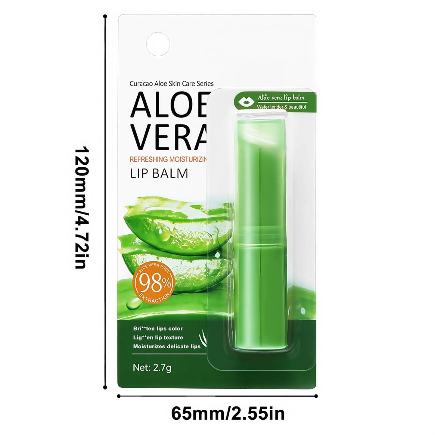 Aloe Vera Lip Balm Stick, Ultra Hydrating