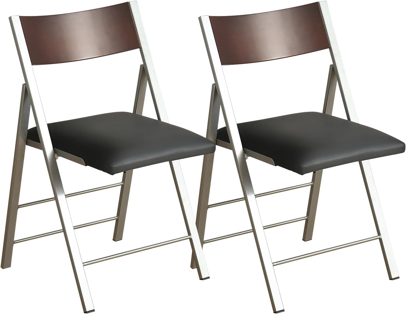 Folding Chairs with Cushion 2 Pack