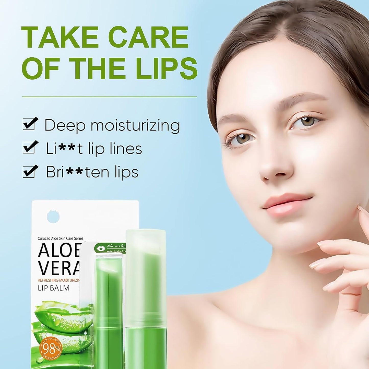 Aloe Vera Lip Balm Stick, Ultra Hydrating