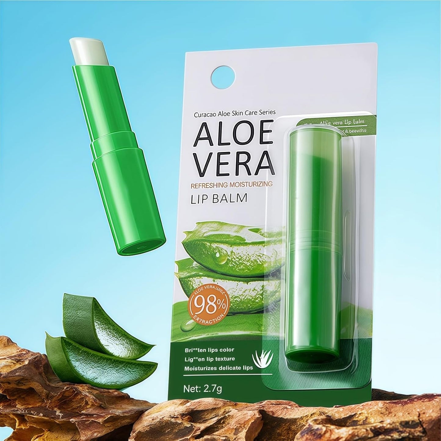 Aloe Vera Lip Balm Stick, Ultra Hydrating