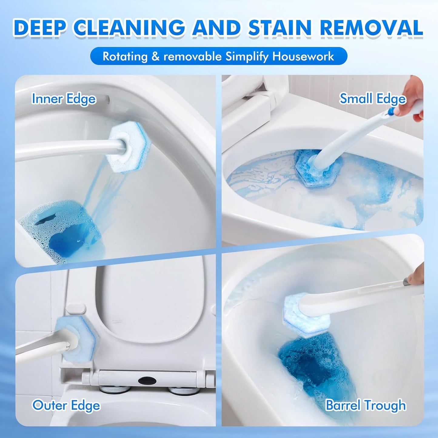 40 Count Disposable Toilet Brush Refills