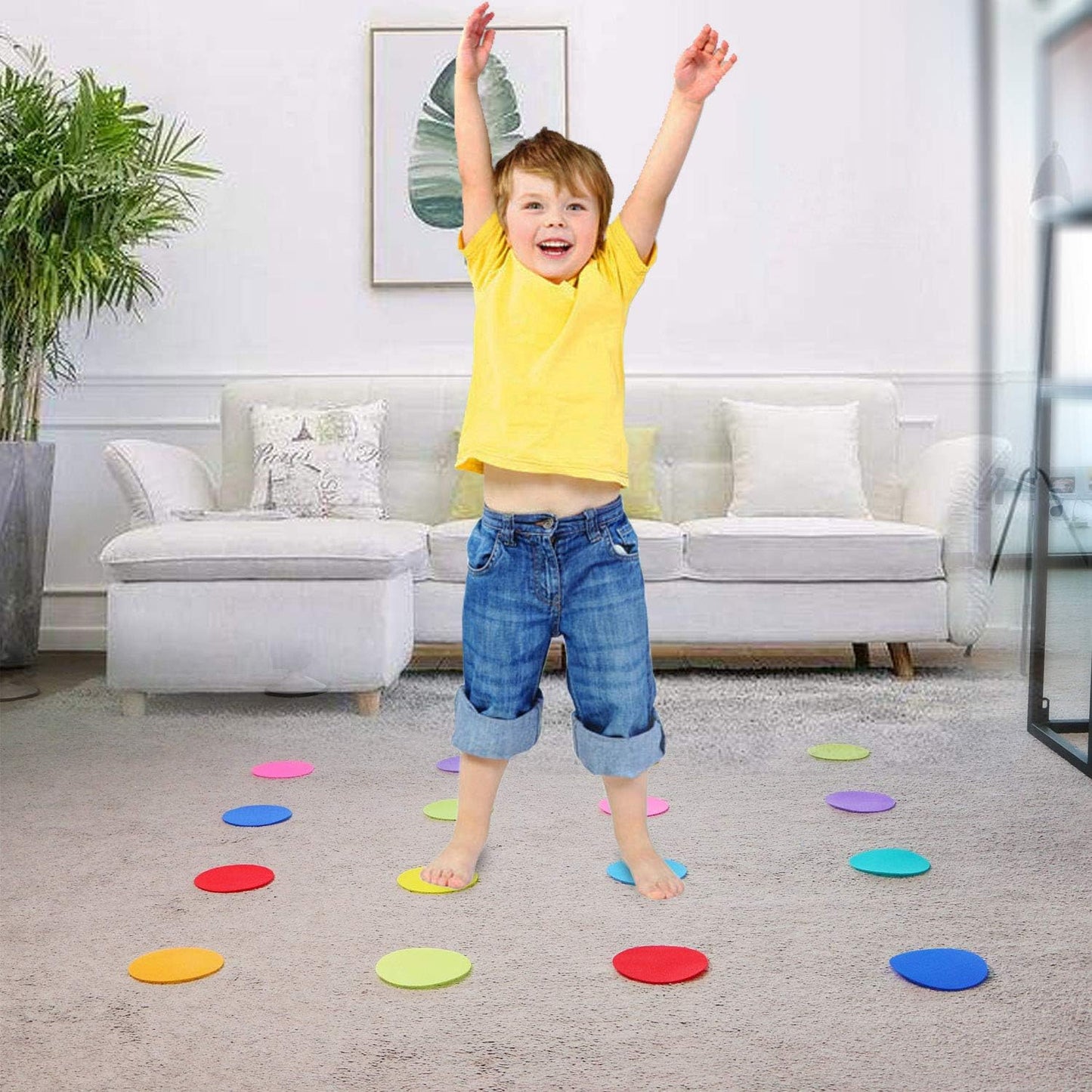 Carpet Floor Spots Markers,4 Inch 72 Pack