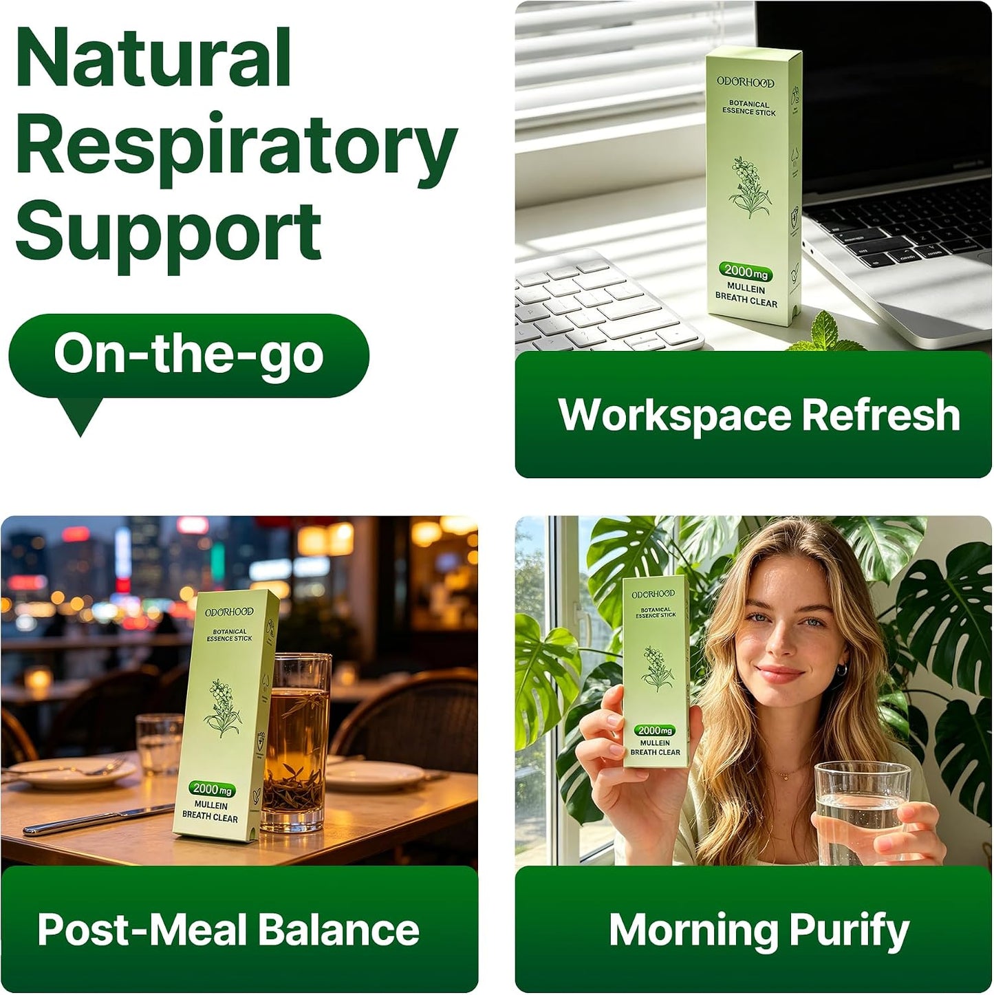 Refreshing Herbal Diffuser Pen Premium Mullein & Mint