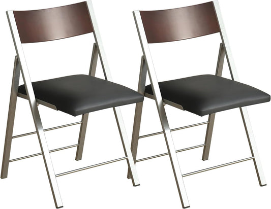 Folding Chairs with Cushion 2 Pack