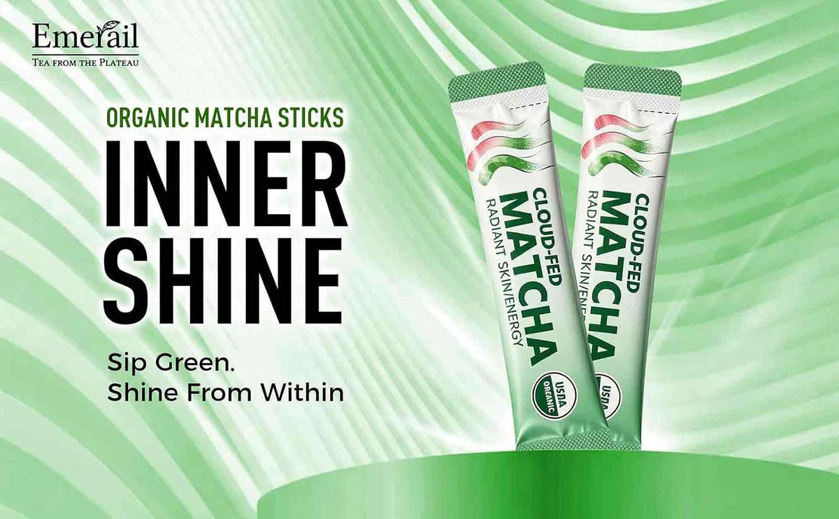 Emerail Organic Matcha Powder Sticks (30 Packets)