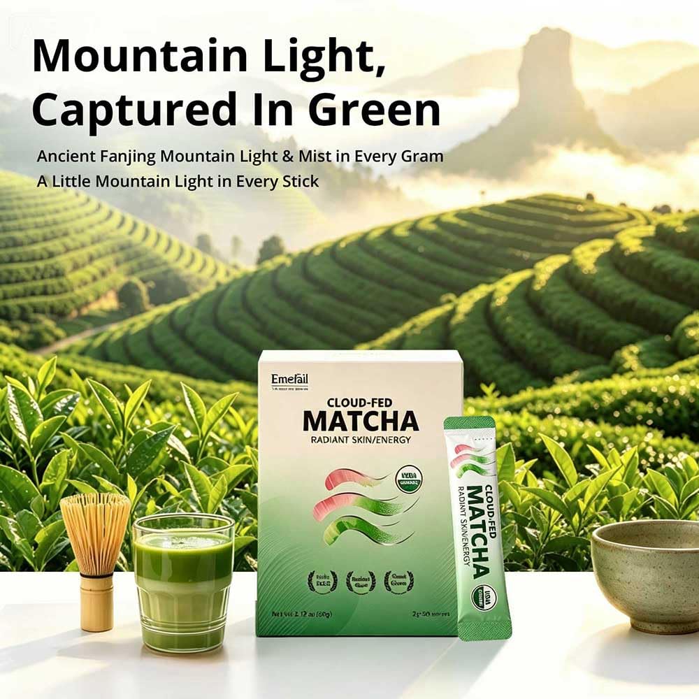 Emerail Organic Matcha Powder Sticks (30 Packets)