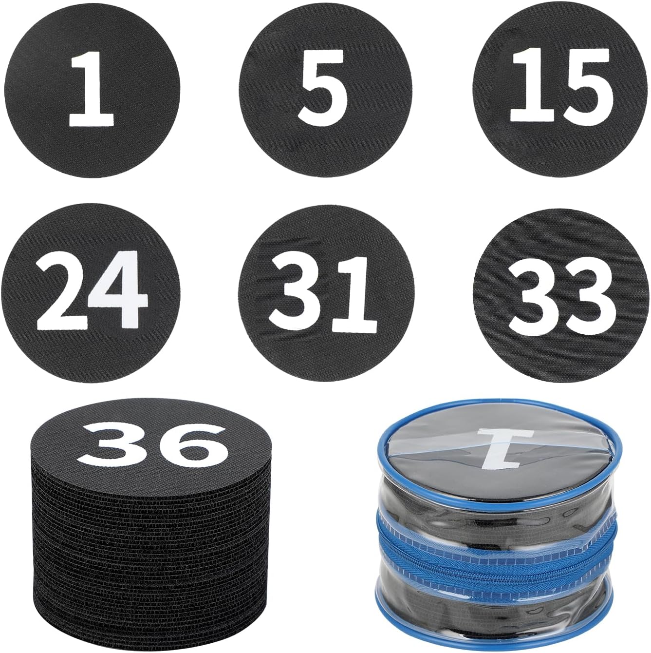 36PCS Black Carpet Spots Marker