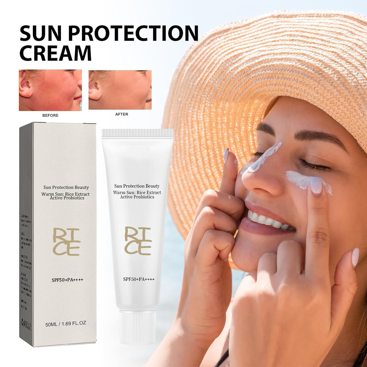 Relief Sun Rice Sunscreen For Face SPF50+