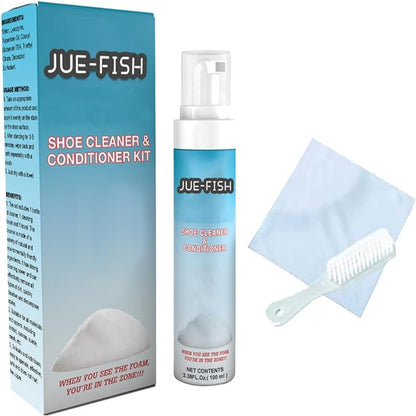 Q.Z.Art Shoe Cleaner Foam with Brush and Towel