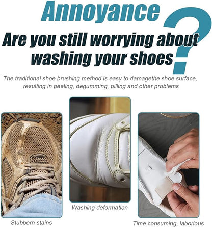 Q.Z.Art Shoe Cleaner Foam with Brush and Towel