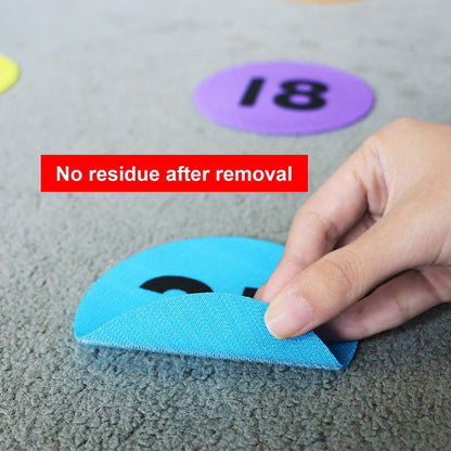Carpet Spot Markers with Numbers 1-36