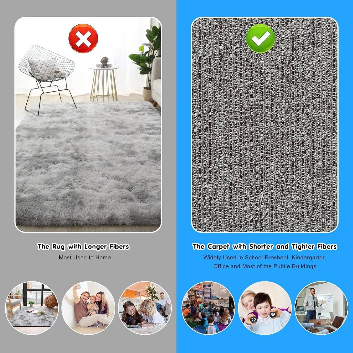 36PCS Black Carpet Spots Marker