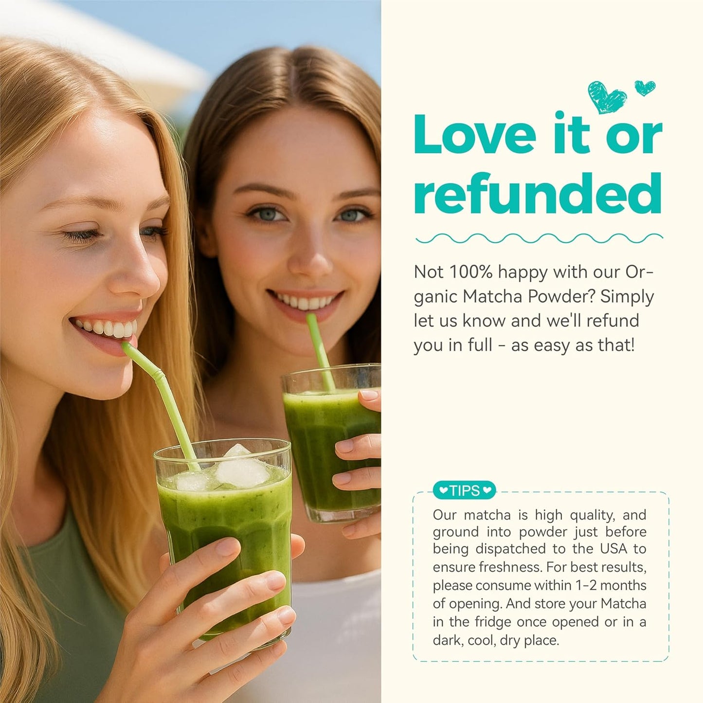 Emerail Organic Matcha Powder, USDA-Certified 70g / 2.5oz