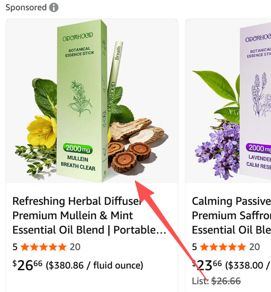 Refreshing Herbal Diffuser Premium Mullein & Mint Essential Oil Blend